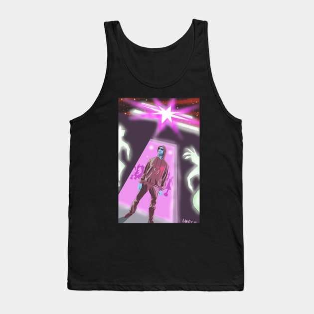 Door man at the Super nova Tank Top by Space Spector